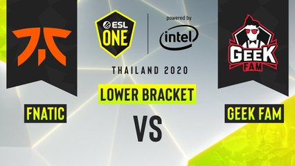 Dota2 - Geek Fam vs. Fnatic - Game 1 - ESL One Thailand 2020 - Lower Bracket R1 - Asia
