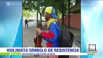 Violinista, símbolo de resistencia en Venezuela, fue agredido durante protesta