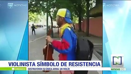 Violinista, símbolo de resistencia en Venezuela, fue agredido durante protesta