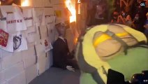 Los CDR queman una imágen del Rey en Barcelona