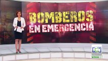 Bomberos en emergencia: a pie tienen que atender las urgencias en Ninaima, Cundinamarca