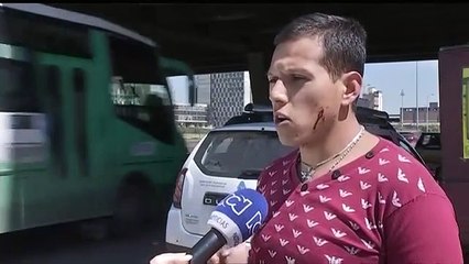 Download Video: En Bogotá no paran las agresiones contra supuestos conductores de Uber