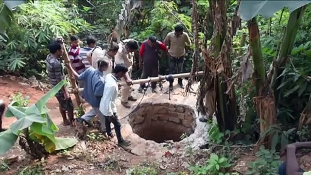 Ils sauvent un léopard piégé dans un puits