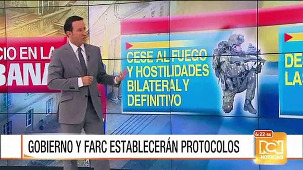 Gobierno y Farc anunciarán los protocolos para el cese al fuego y la dejación de armas