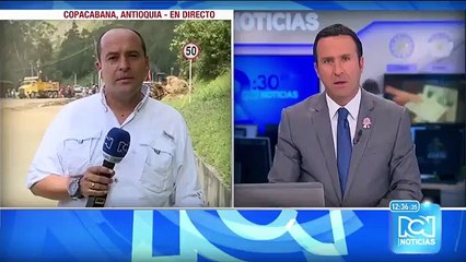 Imágenes aéreas de la búsqueda de víctimas del derrumbe en la vía Bogotá-Medellín