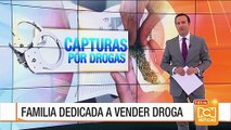 Cayó familia dedicada a la venta de drogas ilegales en Bogotá