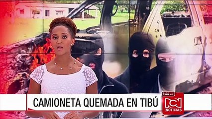 Quemaron camioneta de una empresa contratista de Ecopetrol