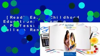 [Read] Early Childhood Education: Becoming a Professional  Best Sellers Rank : #3