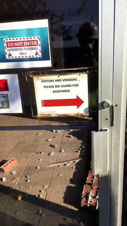 Friend With Excavator Opens Door