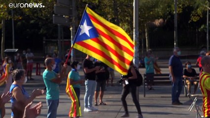 La pandemia del coronavirus y la división entre los partidos independentistas marcan la Diada