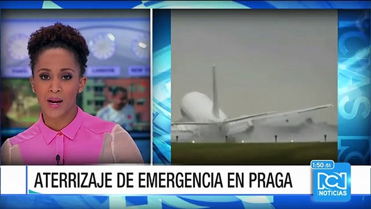 Increíble aterrizaje de un avión de pasajeros en República Checa