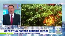 En operativo contra la minería ilegal en Bolívar fueron inhabilitadas cinco retroexcavadoras