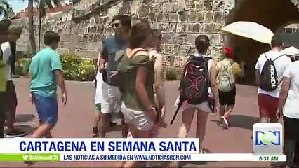 Llegada masiva de turistas a Cartagena por vacaciones de Semana Santa