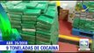Nueve toneladas de droga fueron incautadas en España