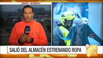 Capturan a un ladrón que se quedó oculto dentro de un almacén en Bogotá