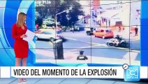 Así fue el momento exacto de la explosión en el centro de Bogotá