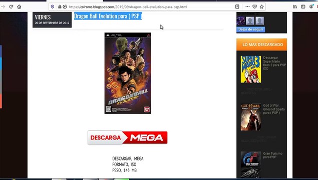 Dragon Ball Evolution para ( PSP )