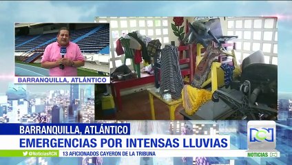 Barranquilla y Malambo, inundadas por fuertes lluvias