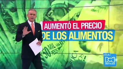 Así está subiendo el precio de alimentos y servicios en Colombia