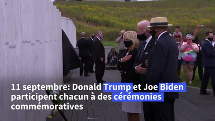 11-Septembre: Donald Trump et Joe Biden participent chacun à des cérémonie commémoratives