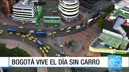 Así se observó desde el aire la jornada del Día sin Carro en Bogotá