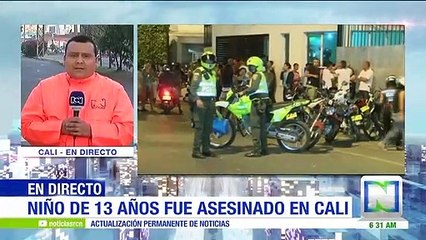Sicario asesinó a niño de 13 años en Cali