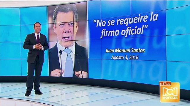 Santos: no se necesita una firma para convocar el plebiscito