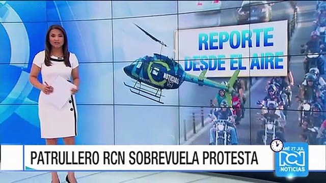 Protesta de motociclistas afectó la movilidad en Bogotá