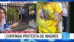Continúan las protestas de madres de niños con enfermedades huérfanas frente a la EPS Coomeva