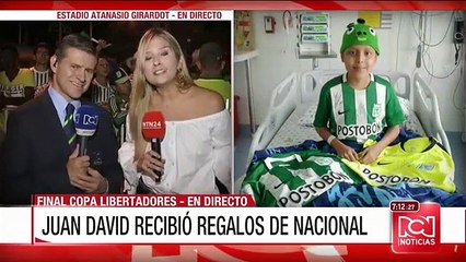 La sorpresa de jugadores de Nacional a niño que sufre de leucemia