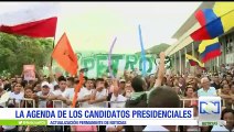 Agenda de los candidatos presidenciales en las últimas horas