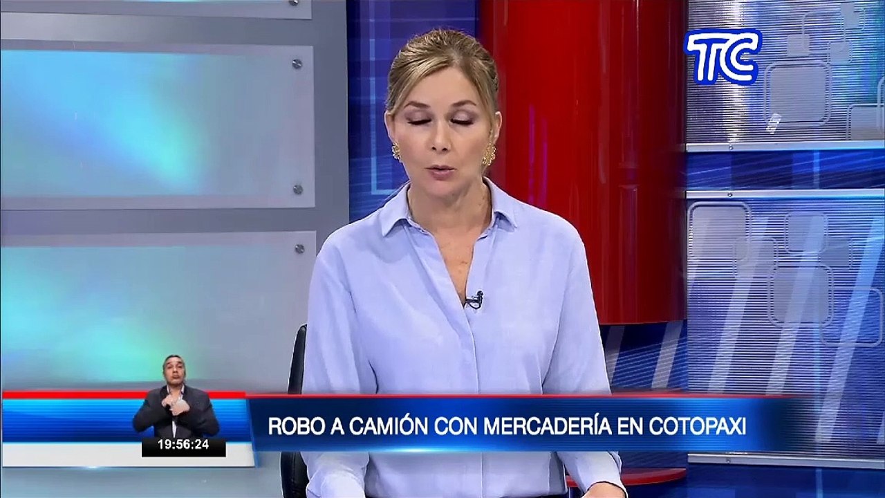 En menos de diez minutos, robaron todos los productos de un camión en Salcedo, provincia del Cotopaxi