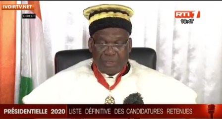 Côte d’Ivoire: Décision du Conseil constitutionnel désignant les candidats à la présidentielle