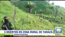 Disputa territorial entre Clan del Golfo y una facción rebelde deja 5 muertos en Tarazá