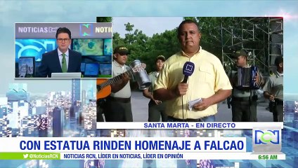 En Santa Marta construyen estatua en honor a Falcao