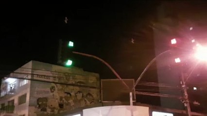 Pajero e Sentra se envolvem em forte colisão na Rua Paraná