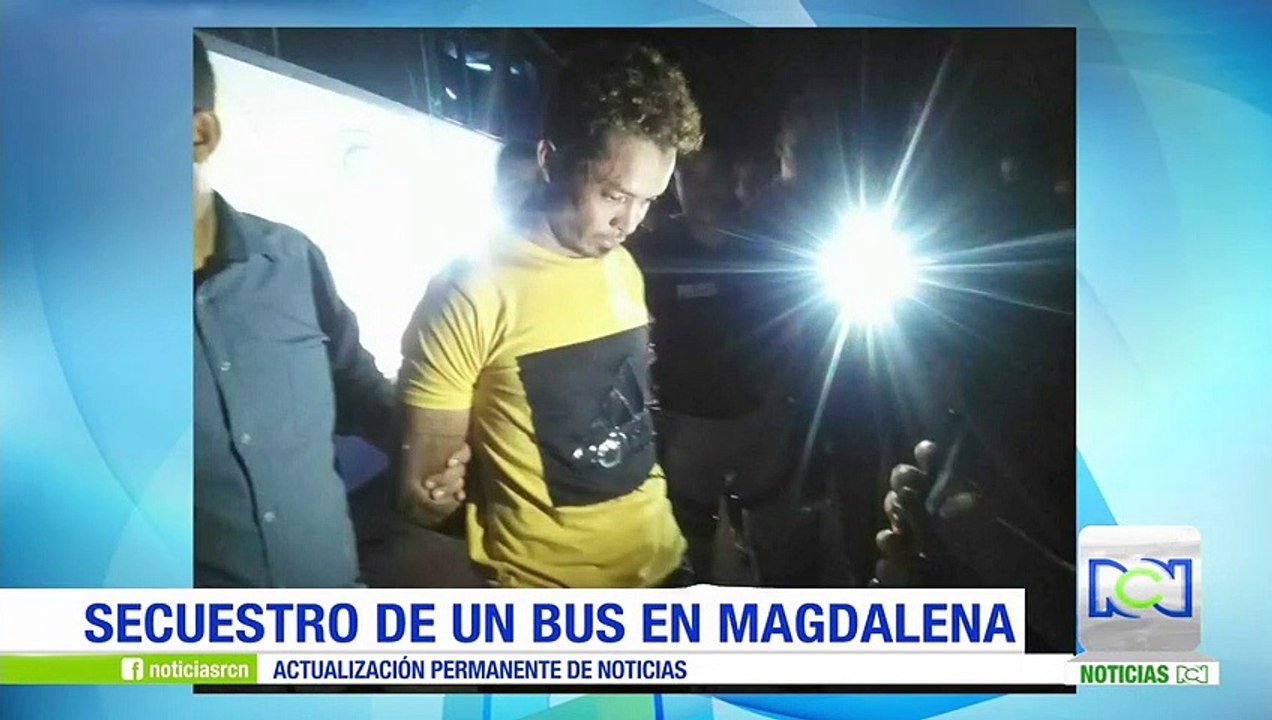 Autoridades capturaron al hombre que amenazó con estallar un bus intermunicipal en Santa Marta