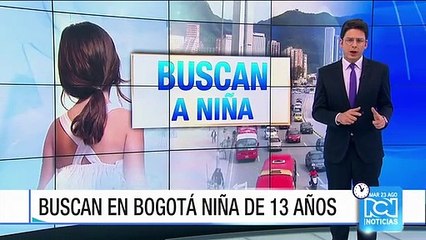 Se mantiene búsqueda de niña desaparecida en Bogotá desde el sábado