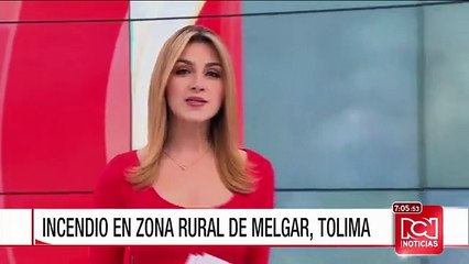 Se registró un incendio forestal en el cerro La María cerca a Melgar, Tolima