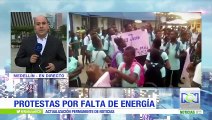 Habitantes de Vigía del Fuerte, Antioquia, protestaron por la falta de energía