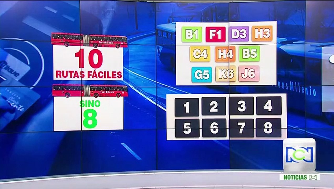 Este sábado las rutas fáciles de Transmilenio cambiarán