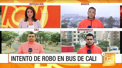 Intento de robo en un bus de Cali