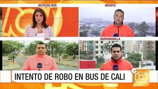 Intento de robo en un bus de Cali