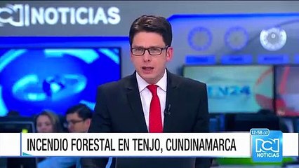 Emergencia en Tenjo, Cundinamarca, por un incendio forestal que no cesa