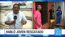 Habló el joven rescatado de un arroyo en Barranquilla