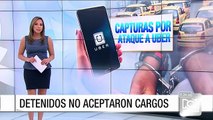 Capturados por incinerar carro señalado de trabajar con Uber en Bogotá, no aceptaron cargos