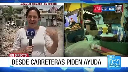 Damnificados en Ecuador tienen que salir a las carreteras para pedir víveres
