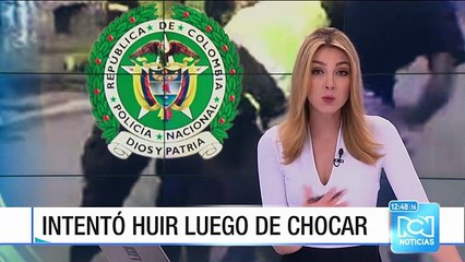 Conductor en estado de embriaguez agredió a policías en Bogotá