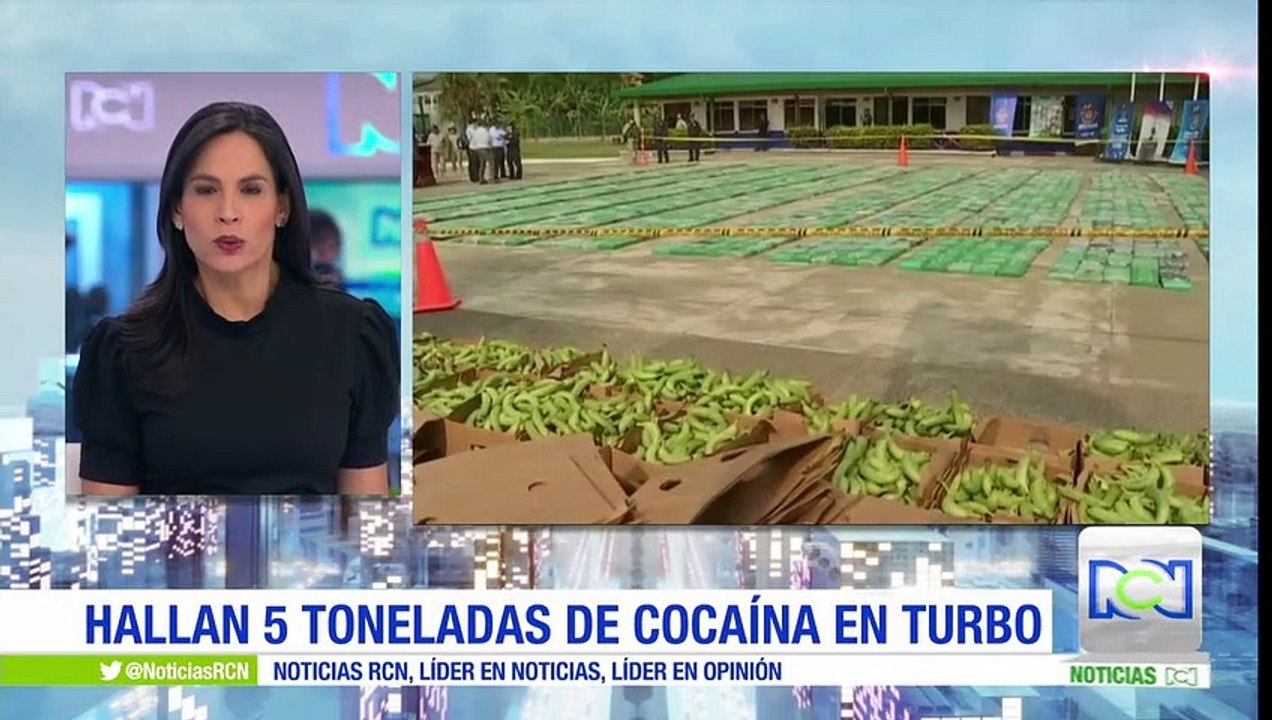 Decomisan cinco toneladas de cocaína camufladas en contenedor de bananos