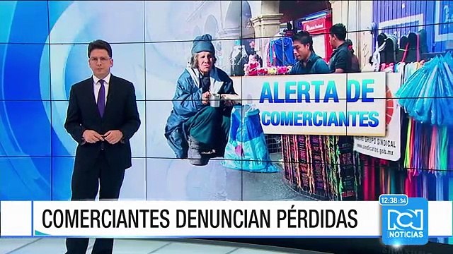 Locales comerciales en el centro de Bogotá cierran sus puertas por habitantes de calle